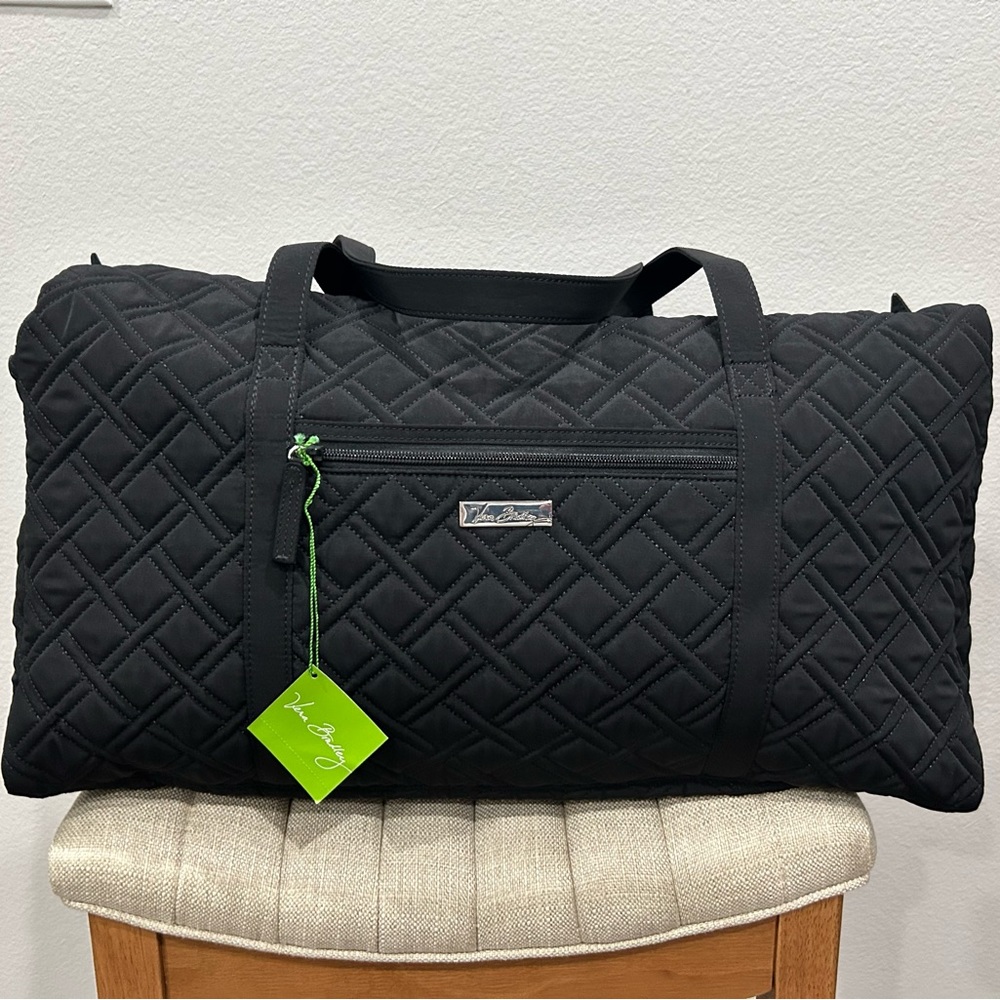 Vera Bradley Large Travel Duffle Bag in Classic Black